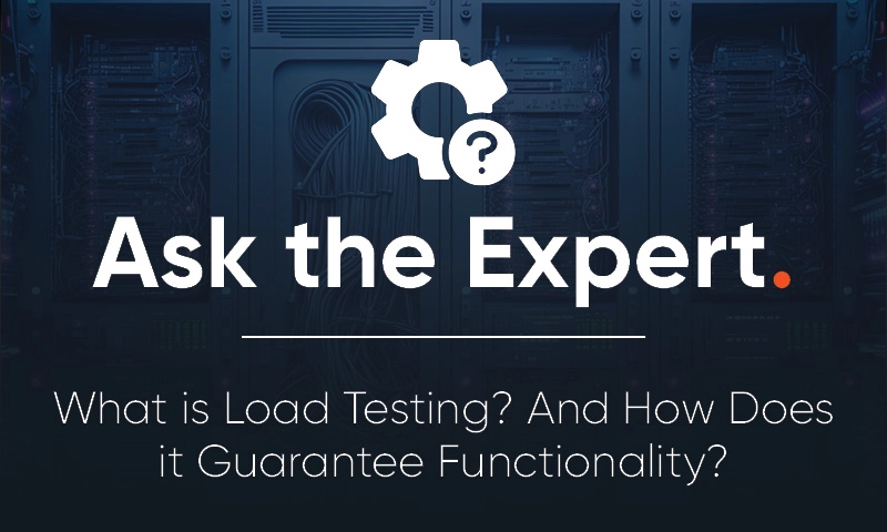 Hardware load testing process in a data center environment
